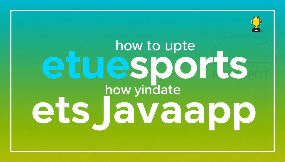 how to update etsjavaapp by etruesports